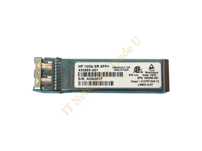456096-001 HP 10GBase-SR 850nm SFP+ SFF Transceiver Module