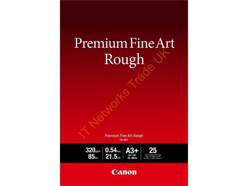 4562C004 - Canon FA-RG1 Premium Fine Art Rough Paper, A3 Plus, 25 sheets