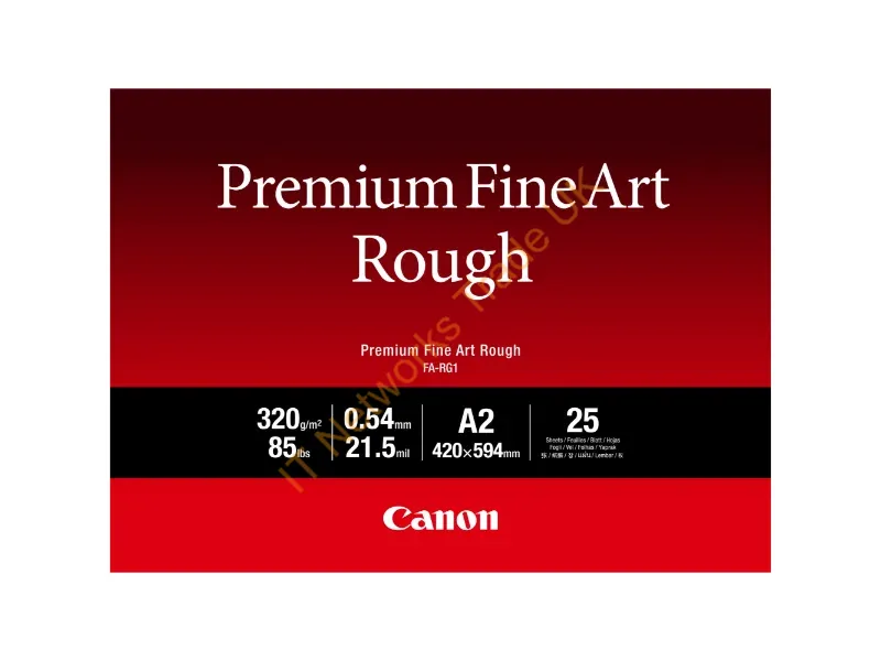 4562C005 - Canon FA-RG1 Premium Fine Art Rough Paper, A2, 25 sheets