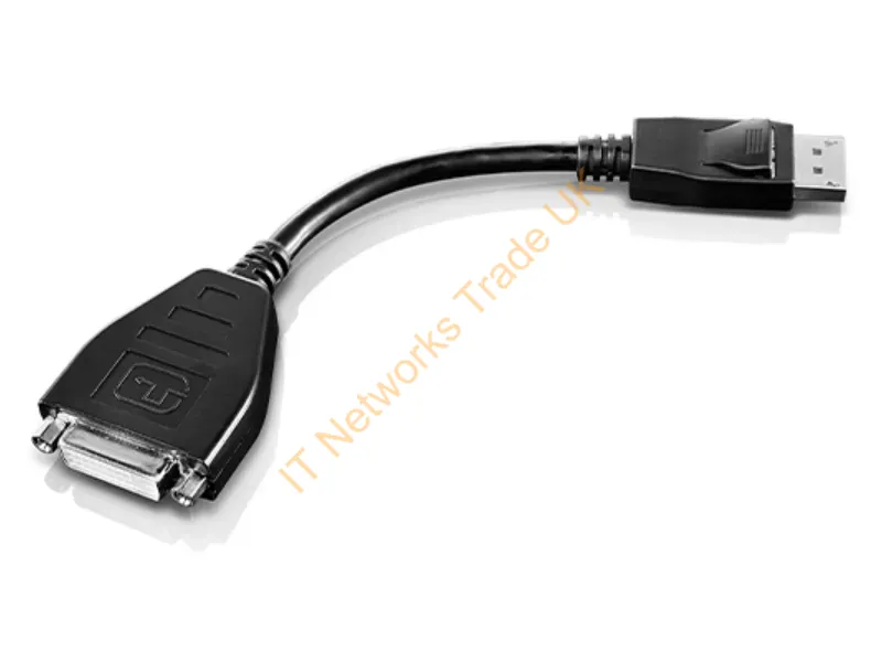 45J7915 Lenovo 7.87-inch Display Port to Single-Link DVI-D Monitor Cable Connector
