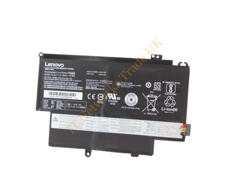 45N1707 Lenovo 8-Cell 46Wh 14.8V Li-Ion Battery for ThinkPad S1 Yoga Laptop Battery