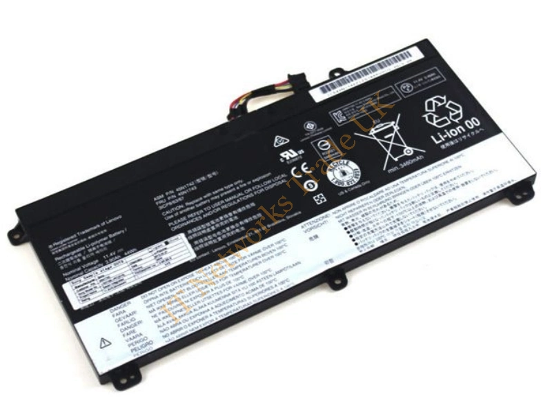 45N1741 Lenovo 11.4V 44WH / 3900mAh Battery for ThinkPad T550 / W550 Laptop Battery