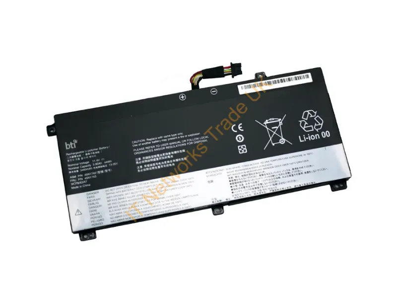 45N1743-BTI - Bti 45N1743- Industrial Rechargeable Battery Lithium-Ion (Li-Ion) 3900 Mah 11.4 V