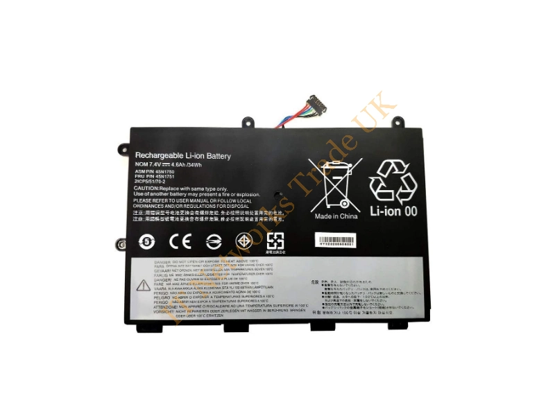 45N1750 Lenovo 4-Cell 4600mAh 35Wh Li-Polymer Battery for Latitude E5420 / E5520 / E6420 / E6520 Laptop Battery