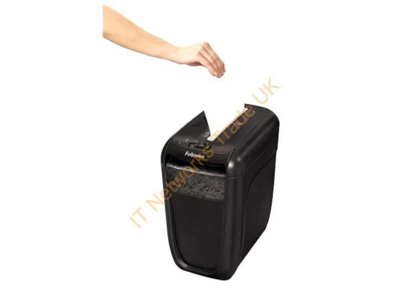 4606001 - Fellowes Powershred 60Cs Paper Shredder Cross Shredding 9.02" (22.9 Cm) Black