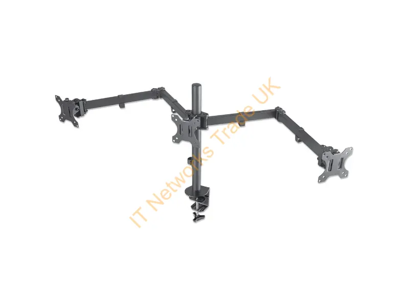 461658 - Manhattan 461658 Monitor Mount / Stand 27" Desk Black
