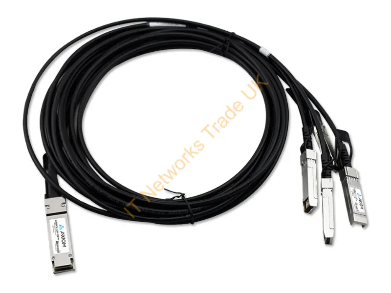 462-3633-AX - Axiom 462-3633-Ax Infiniband/Fibre Optic Cable 196.9" (5 M) Qsfp+ 4X Sfp+ Black