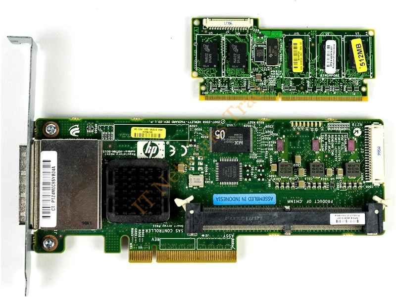 462918R-001 HP Smart Array P411 PCI-Express x8 Serial Attached SCSI / SAS 300Mb/s RAID Storage Controller Card with 256MB BBWC