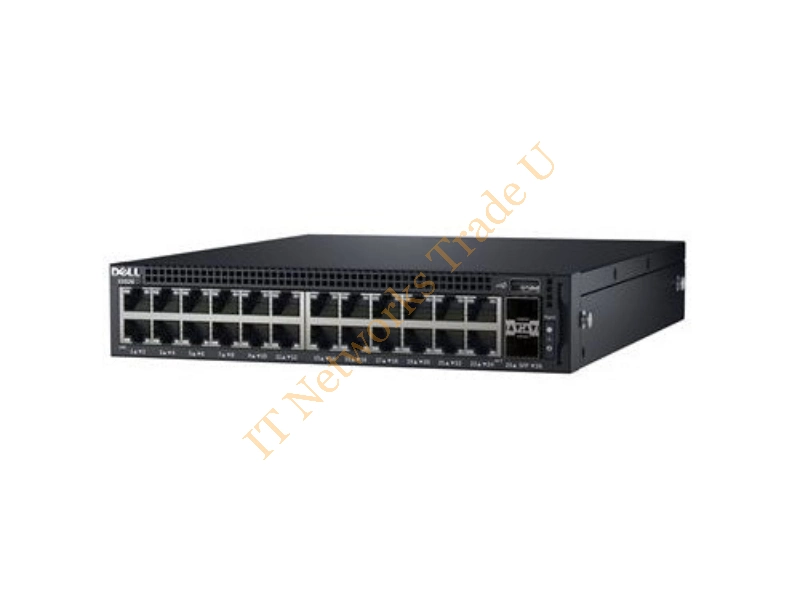 463-5538 Dell EMC Networking X1026 24-Port 24 x 10/100/1000 + 2 x Gigabit SFP Managed Rack-Mountable Network Switch