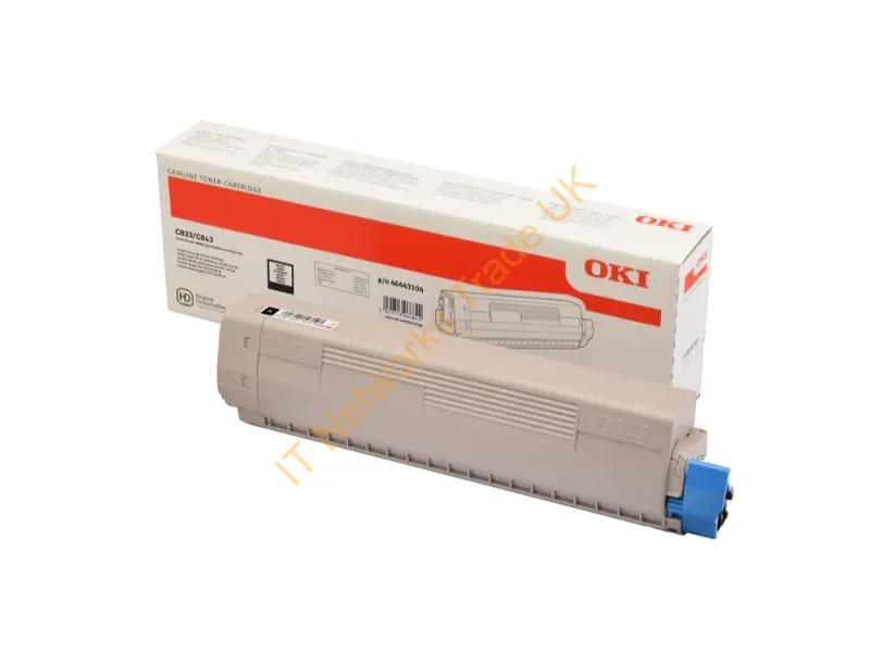 46443104 - OKI 46443104 Toner-kit black, 10K pages ISO/IEC 19798 for OKI C 833