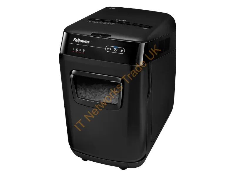 4653601 - Fellowes AutoMax 200C paper shredder Cross shredding 23 cm Black