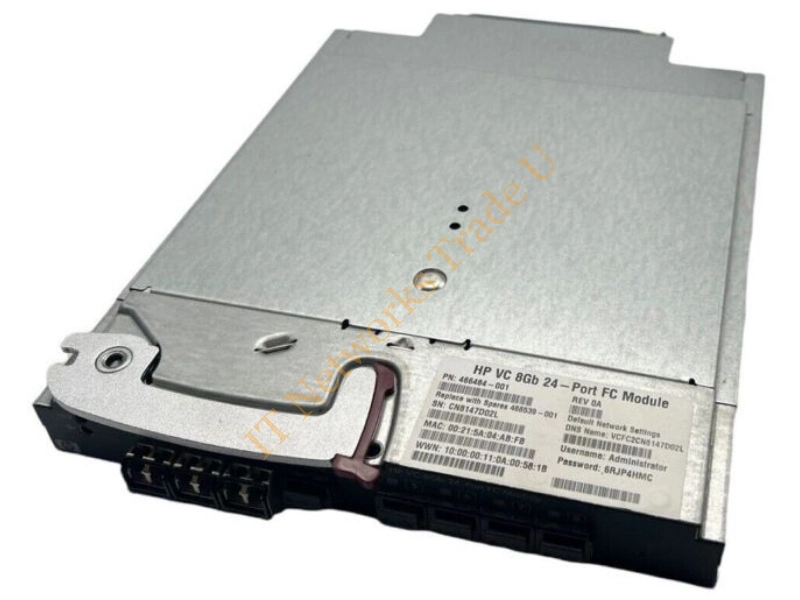 466484-001 HP Virtual Connect 8Gb 24-Ports Fibre Channel Manageable Network Switch