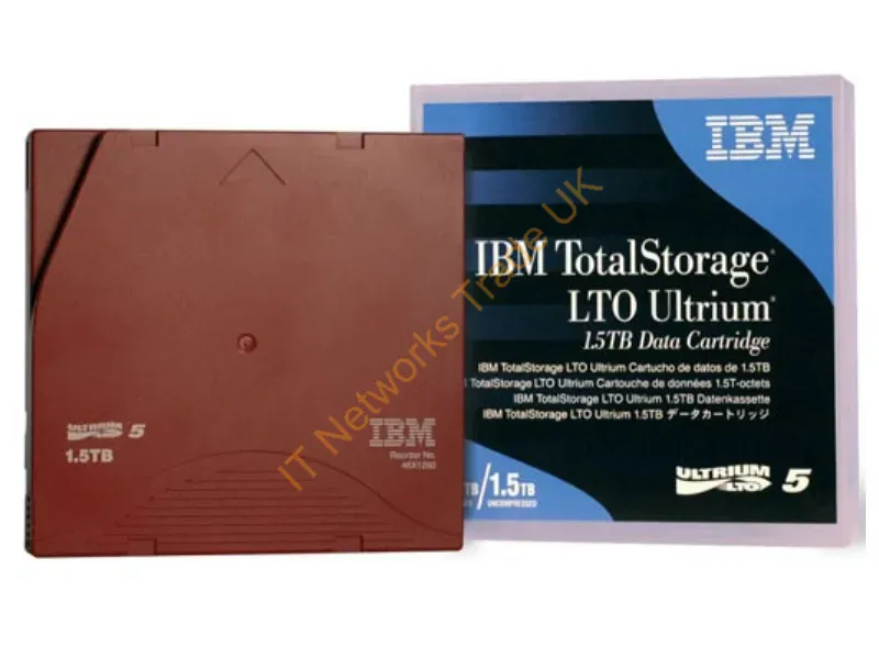 46X6666 IBM LTO Ultrium 5 Data Cartridge with Barcode Labeling LTO Ultrium LTO-5 1.50 TB (Native) / 3 TB (Compressed) Tape Media Storage