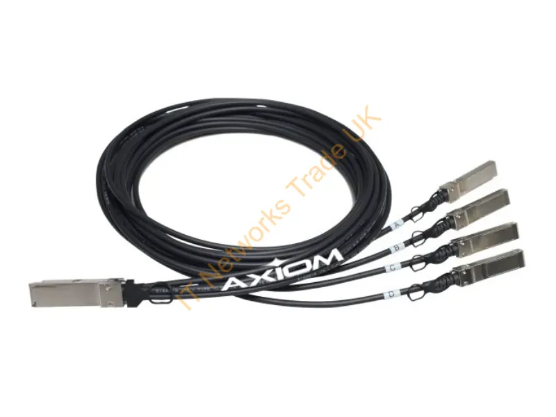 470-AAGD-AX - Axiom Qsfp+/Sfp+, 1M Infiniband/Fibre Optic Cable 39.4" (1 M) Qsfp+ 4X Sfp+ Black
