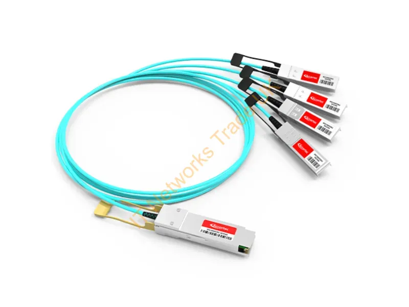 470-ABPM-ACC - Accortec 470-Abpm-Acc Infiniband/Fibre Optic Cable 393.7" (10 M) Qsfp28 4X Sfp28 Aoc Aqua Color