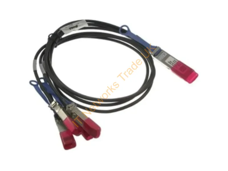 470-ABQB - Dell 470-Abqb Infiniband/Fibre Optic Cable 118.1" (3 M) Qsfp28 4X Sfp28 Black, Red
