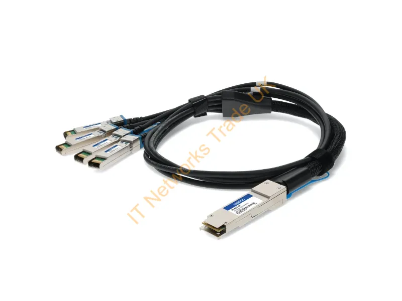 470-ABQF-AO - Addon Networks 470-Abqf-Ao Infiniband/Fibre Optic Cable 78.7" (2 M) Qsfp28 4X Sfp28 Black