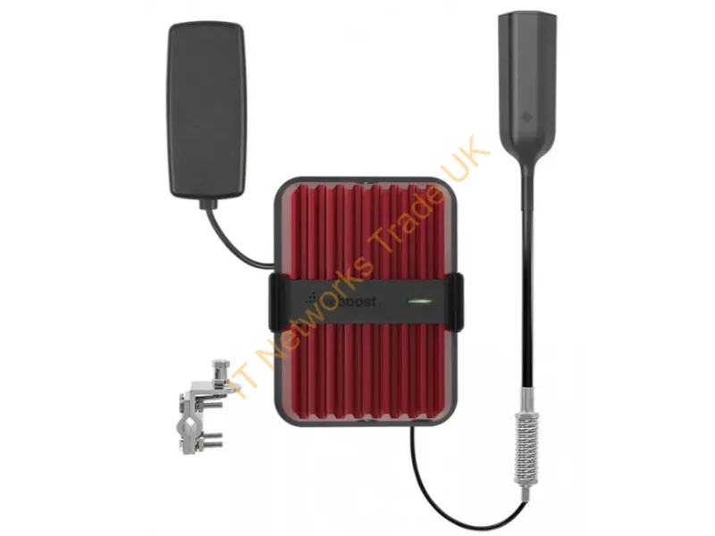 477154 - Wilson Electronics 477154 Cellular Signal Booster Car Cellular Signal Booster Black, Red
