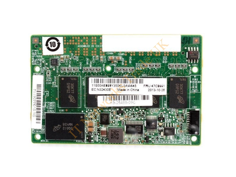 47C8661 IBM ServeRAID M5200 Series 1GB Flash RAID 5 Upgrade for System x3550 M4 Graphic Card Accessories