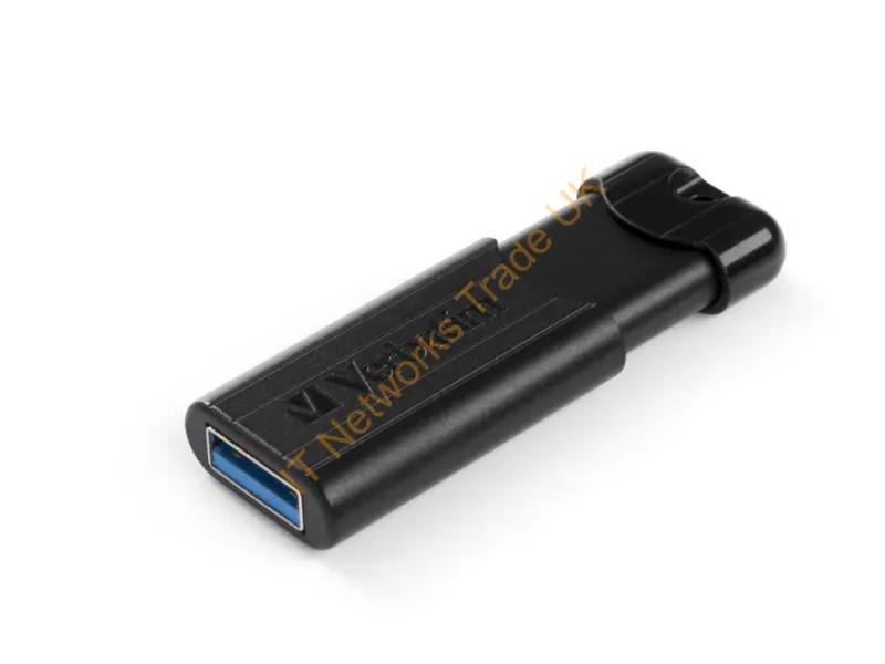 49320 - Verbatim Pinstripe Usb Flash Drive 256 Gb Usb Type-A 3.2 Gen 1 (3.1 Gen 1) Black