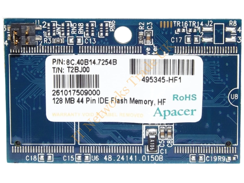 495345-HF1 HP Apacer 44-Pin Hf 128Mb Flash Card Memory