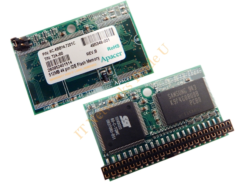 495348-001 HP Apacer 44-Pin HF 512MB Flash Card Memory