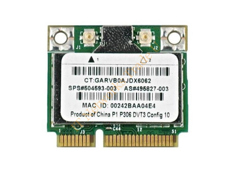495827-003 HP Broadcom 4312 Mini PCI-Express 802.11b/g (Demi-2) WiFi Wireless Lan (WLAN) Network Adapter Wireless LAN Card