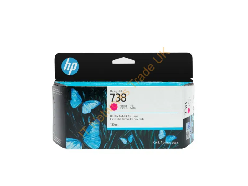 498N6A - Hp 738 130-Ml Magenta Designjet Ink Cartridge