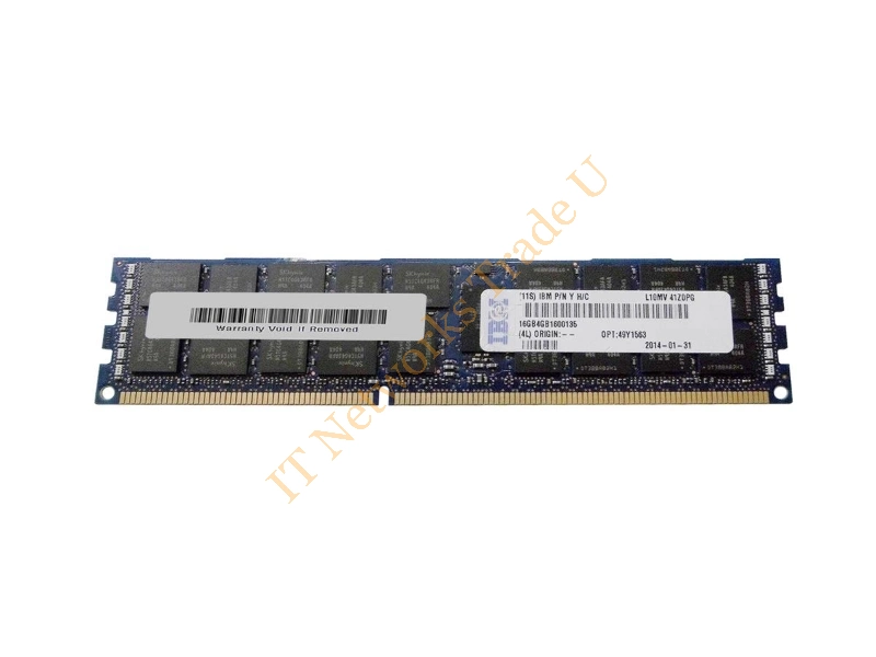 IBM 16GB, 2Rx4, 1.35V PC3L-10600 16GB DDR3 1333MHz ECC memory module