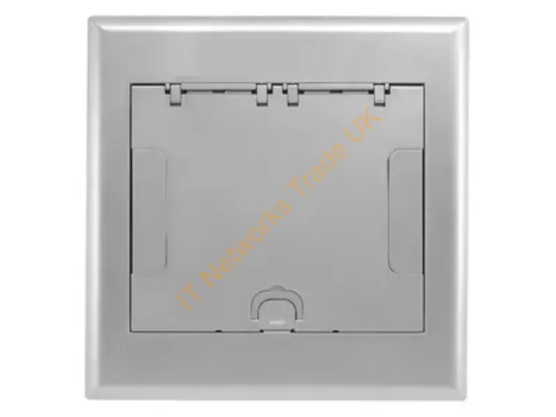 4GAFBCVRALU - Hubbell Premise Wiring 4G Afb Cvr, Flush, Aluminum Powder