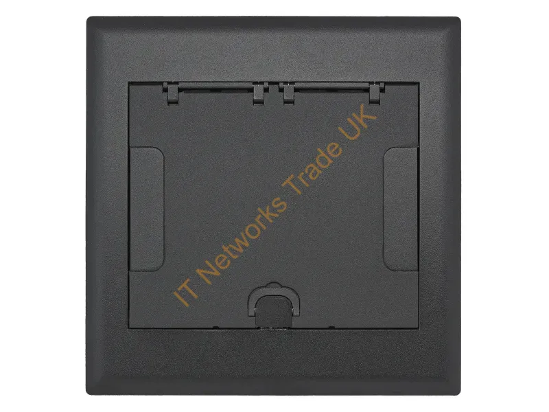4GAFBCVRBK - Hubbell Premise Wiring 4G Afb Cvr, Flush, Black Powder
