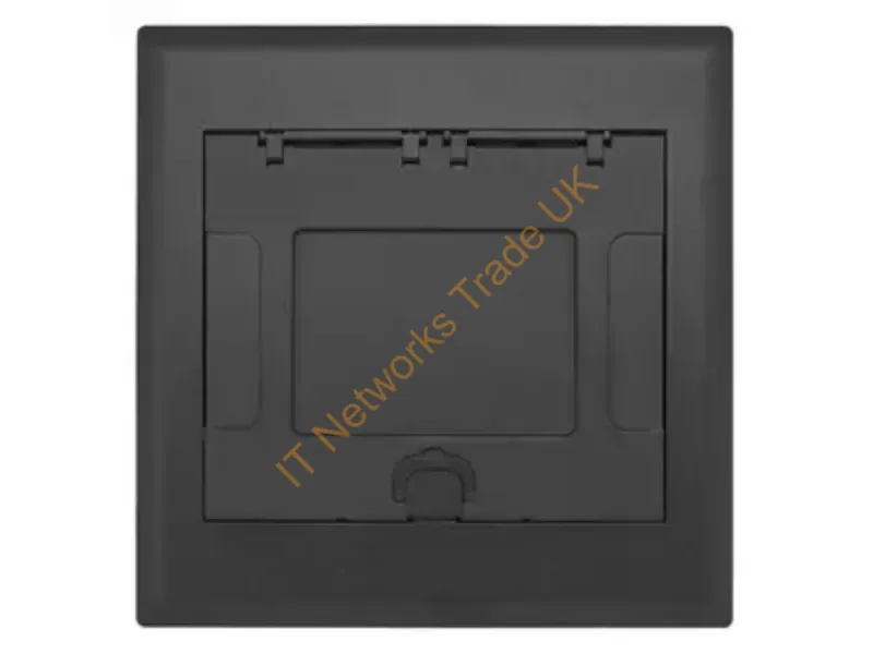 4GAFBCVRBKC - Hubbell Premise Wiring 4G Afb Cvr, Insert, Black Powder