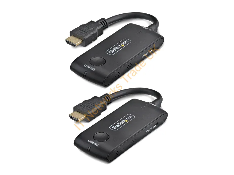 4KHDMI-WIRELESS-65FT - StarTech.com Wireless HDMI Extender for Meeting Rooms and Huddle Spaces, 4K 60Hz, 65ft Range, USB Powered, Plug-and-Play Transmitter and Receiver Kit