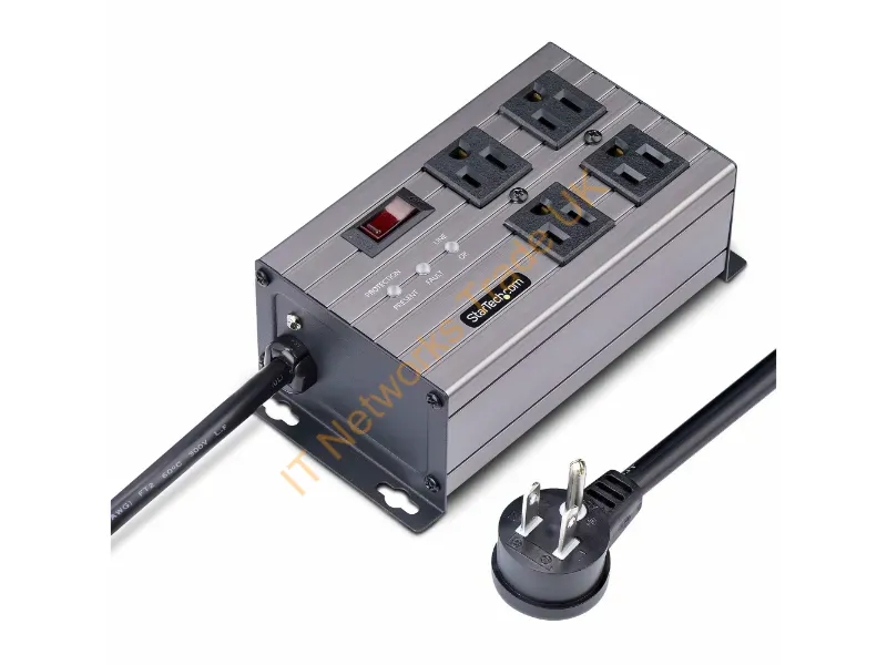4N515S8-POWER-STRIP - Startech.Com 4N515S8-Power-Strip Power Distribution Unit (Pdu) 4 Ac Outlet(S) Gray