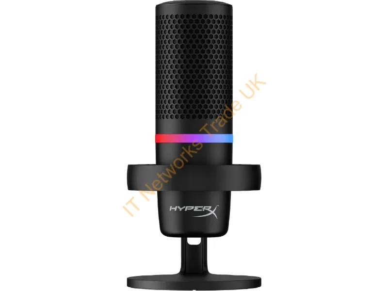 4P5E2AA - HyperX DuoCast USB Microphone (Black) RGB Lighting