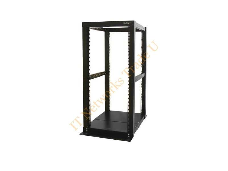 StarTech.com 25U Adjustable Depth 4 Post Open Frame Server Rack Cabinet Accessory
