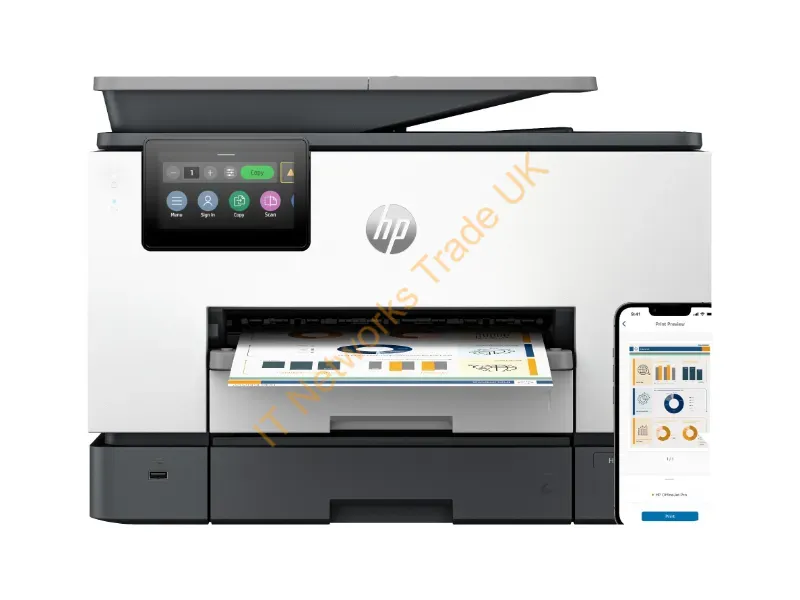 4U555A#B1H - Hp Officejet Pro 9130B Wireless All-In-One Color Printer, Two-Sided Printing; Copier, Scanner