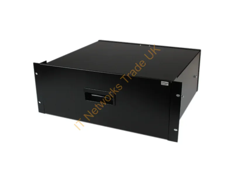 StarTech.com 4U Black Steel Storage Drawer for 19in Racks and Cabinets Accessory