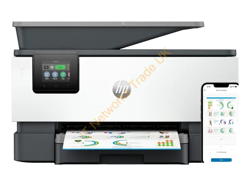 4V2N0B#687 - HP OfficeJet Pro 9120b Wireless All-in-One Color Printer, Two-sided printing; Copier, Scanner