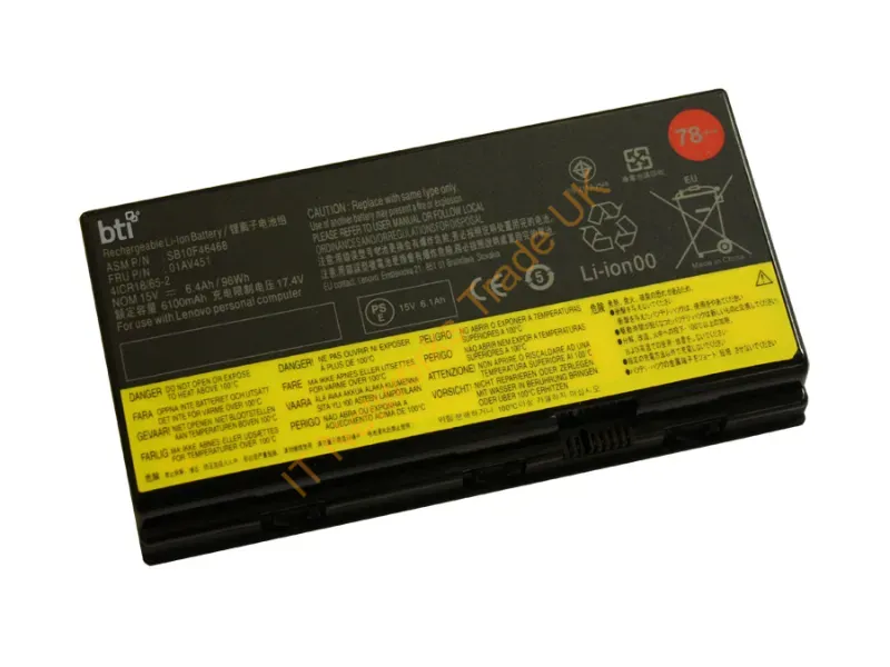 4X50K14092-BTI - Bti 4X50K14092- Industrial Rechargeable Battery Lithium-Ion (Li-Ion) 15 V