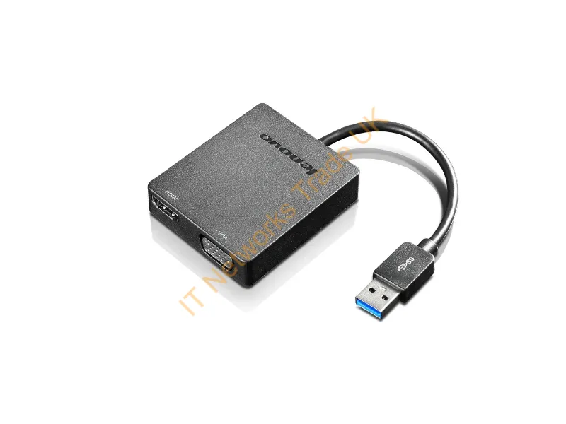 4X90H20061 - Lenovo Universal Usb 3.0 To Vga/Hdmi Usb Graphics Adapter Black