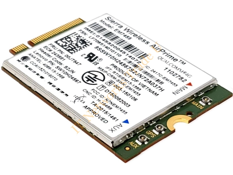 4XC0L59128 Lenovo Sierra Wireless 4G LTE Mobile Broadband for ThinkPad T460 Wireless LAN Card