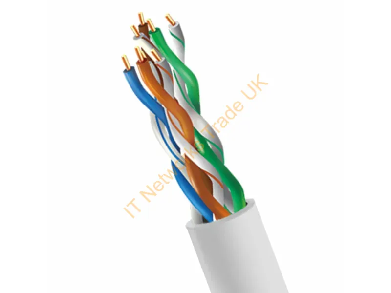 4XCAT5E1000RWH - 4Xem 4Xcat5E1000Rwh Networking Cable White 12003.9" (304.9 M) Cat5E