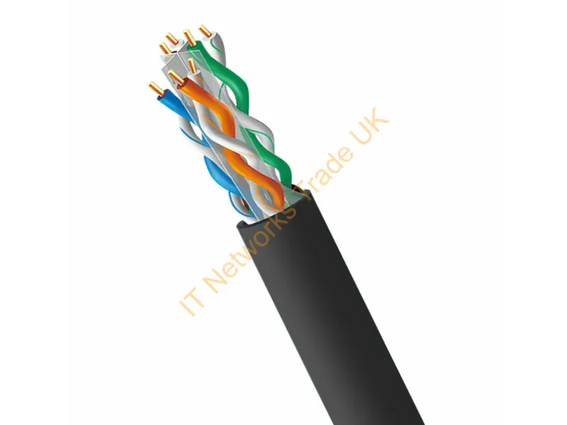4XCAT61000RBK - 4Xem 4Xcat61000Rbk Networking Cable Black 12003.9" (304.9 M) Cat6A