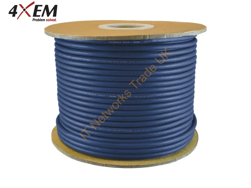 4XCAT6A1000BL - 4Xem 4Xcat6A1000Bl Networking Cable Blue 12007.9" (305 M) Cat6A U/Utp (Utp)