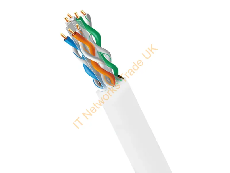 4XCAT6A1000RWH - 4Xem 4Xcat6A1000Rwh Networking Cable White 12007.9" (305 M) Cat6A