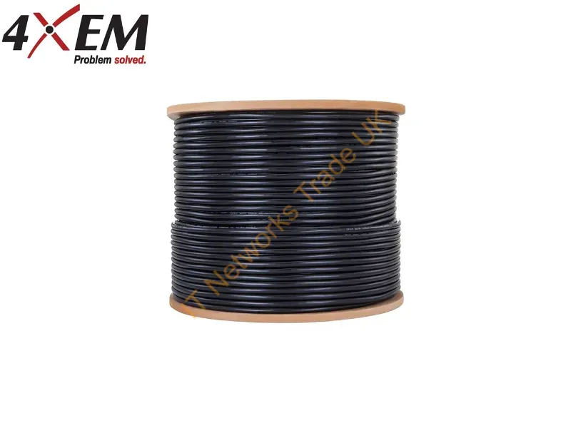 4XCAT71000BK - 4Xem 4Xcat71000Bk Networking Cable Black 12007.9" (305 M) Cat7