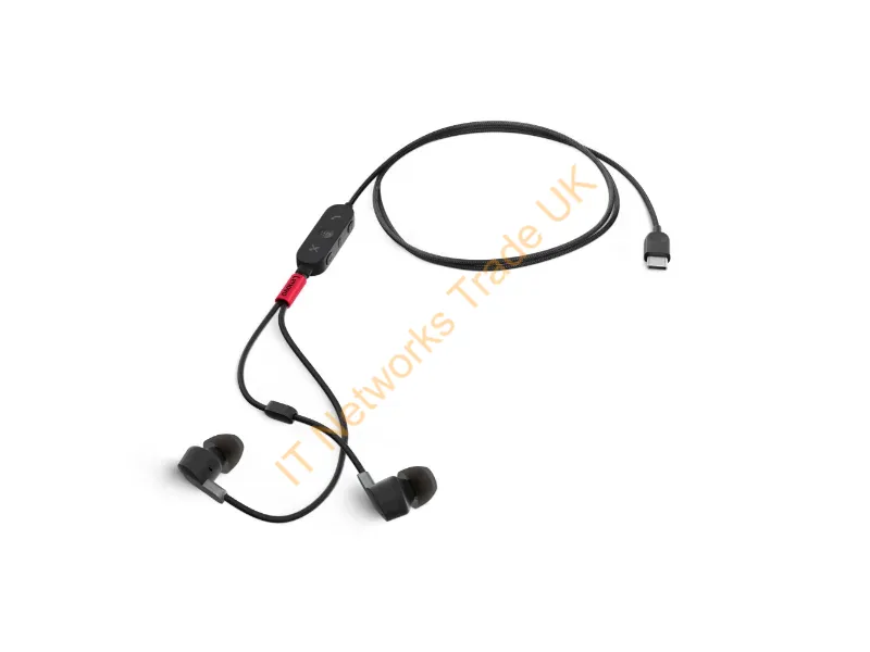 4XD1C99220 - Lenovo 4XD1C99220 headphones/headset Wired In-ear Music/Everyday USB Type-C Black