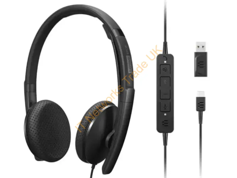 4XD1M45626 - Lenovo Wired VoIP Over Ear Headset Microsoft Teams Certified