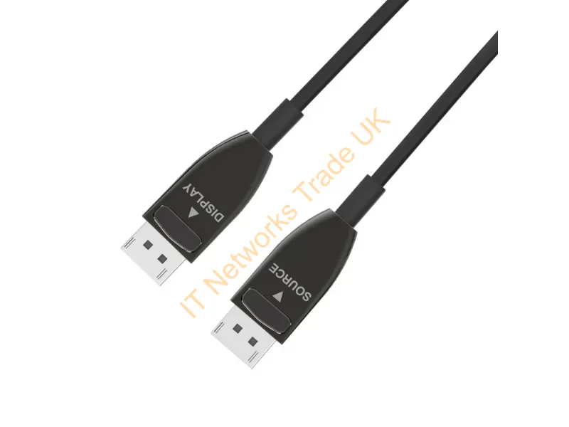 4XFIBERDPAOC70M - 4Xem 4Xfiberdpaoc70M Displayport Cable 2755.9" (70 M) Black